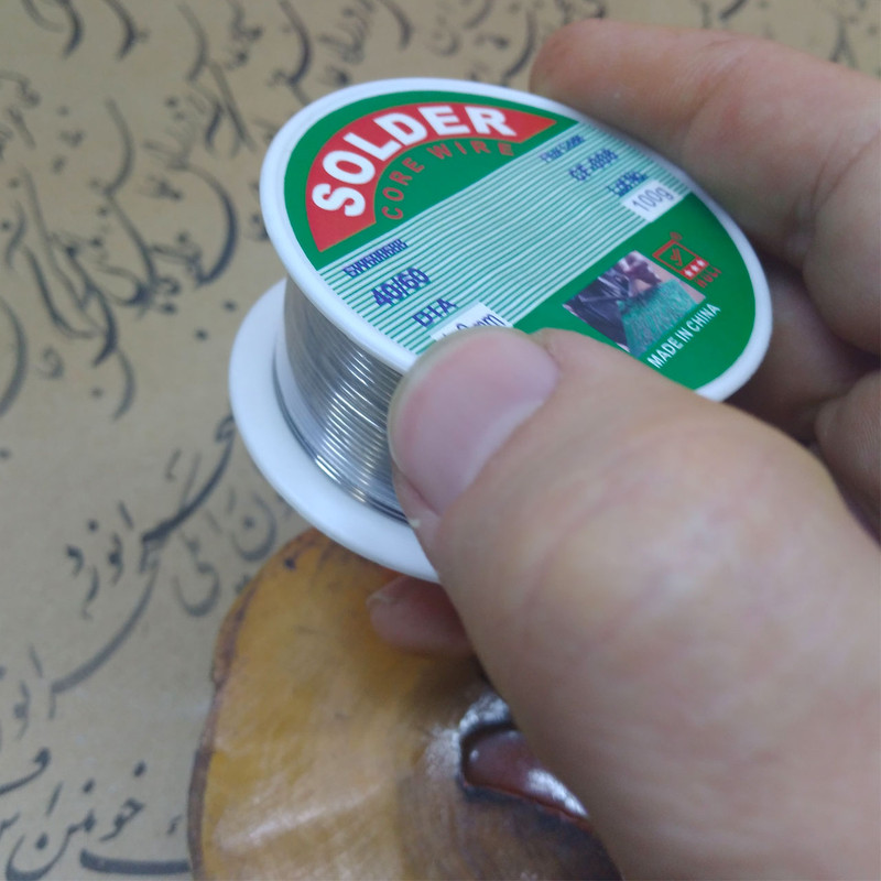 سیم لحیم سولدر مدل 40/60 وزن 100 گرم