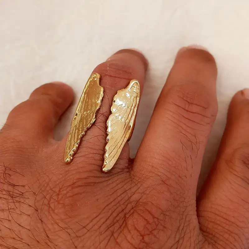 انگشتر مدل بال فرشته کد BRG300