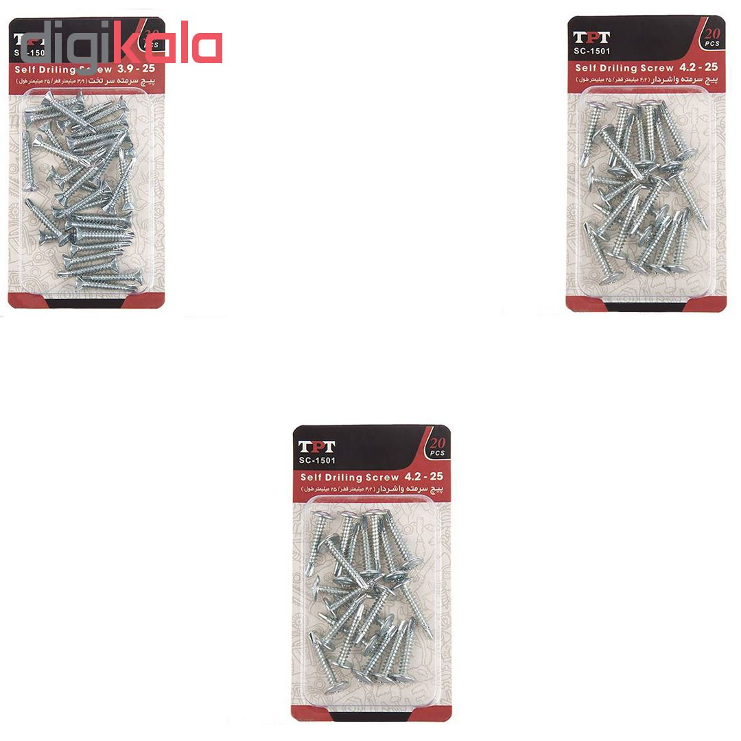 مجموعه 63 عددی پیچ سرمته تی پی تی مدل T63