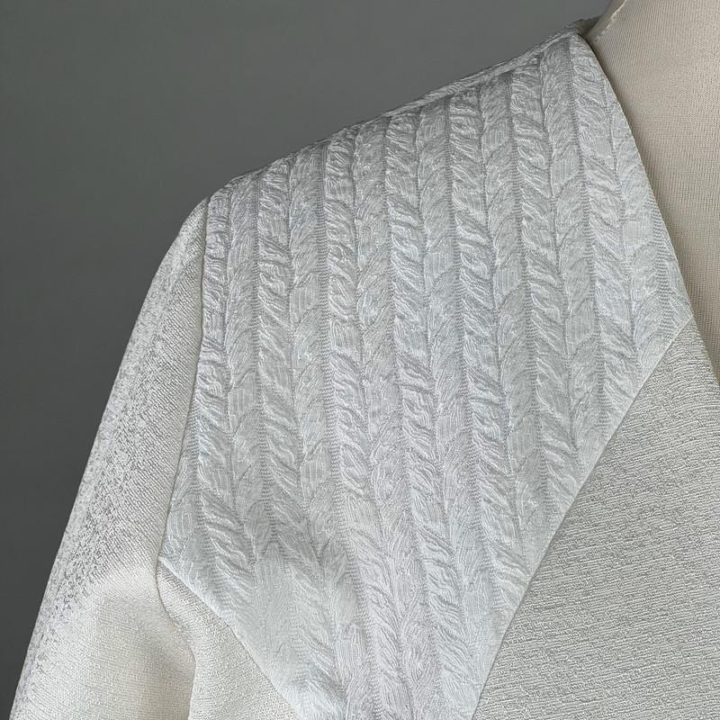 کت زنانه مدل کتان لمه کد AK1123 رنگ شیری