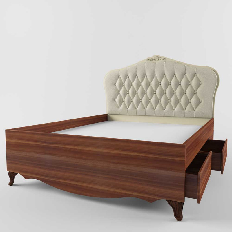 تخت خواب دو نفره مدل 1010 سایز 160×200 سانتی متر