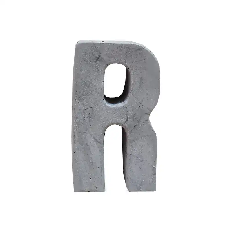 دکوری مدل بتنی طرح حرف R