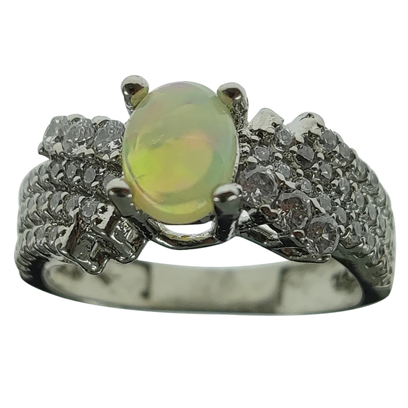 انگشتر نقره زنانه سلین کالا مدل اپال کد 102 انگشتر نقره زنانه سلین کالا مدل اپال کد 102