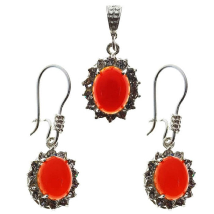 نیم ست نقره زنانه مدل P7900