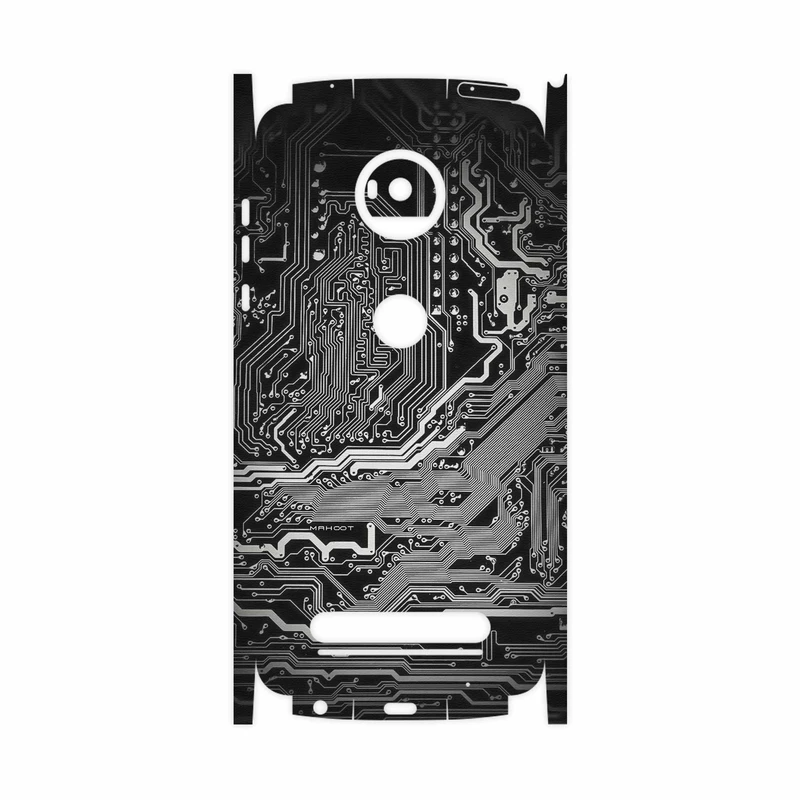 برچسب پوششی ماهوت مدل Black Printed Circuit Board-FullSkin مناسب برای گوشی موبایل موتورولا Moto Z2 Play