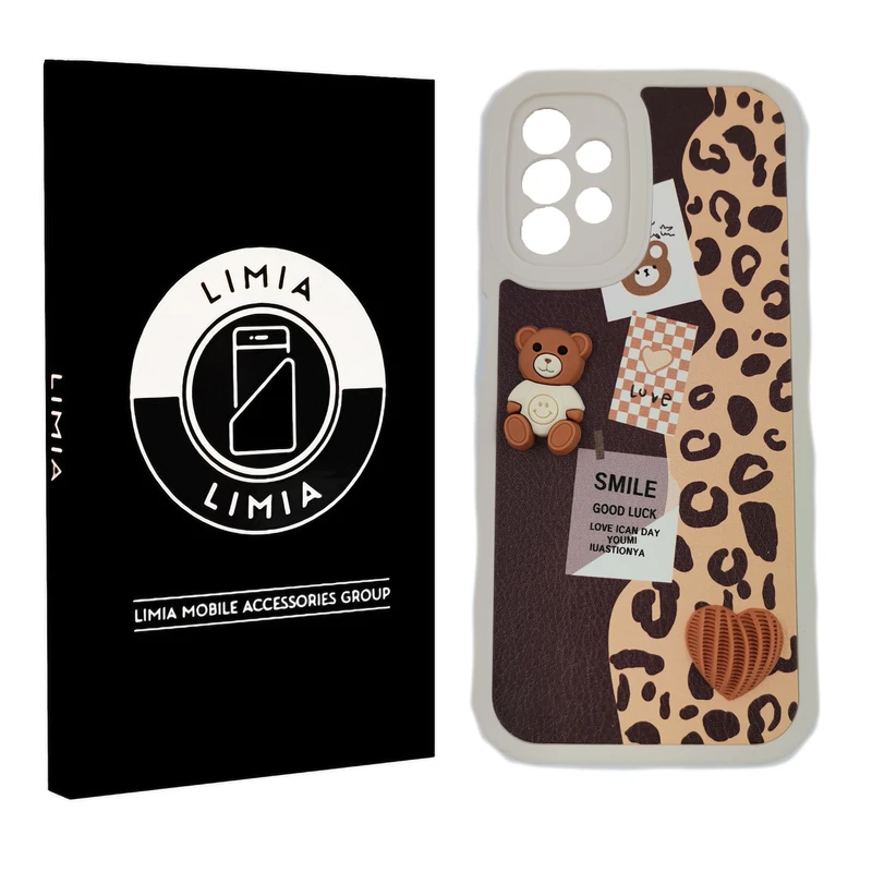 کاور لیمیا مدل فانتزی لنزدار ژله ای طرح عروسکی برجسته مناسب برای گوشی موبایل سامسونگ Galaxy A13 4G