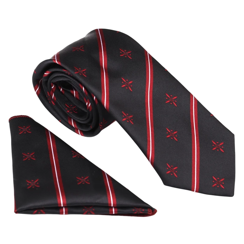 ست کراوات و دستمال جیب مردانه نسن مدل V7