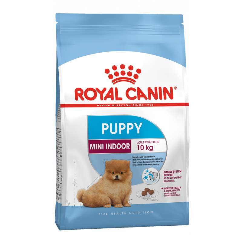 غذای خشک سگ رویال کنین مدل mini indoor puppy وزن 1.5 کیلوگرم