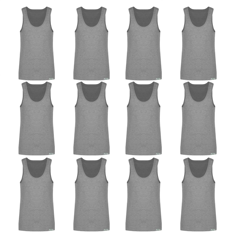   زیرپوش رکابی مردانه برهان تن پوش مدل MEL-01 بسته 12 عددی 