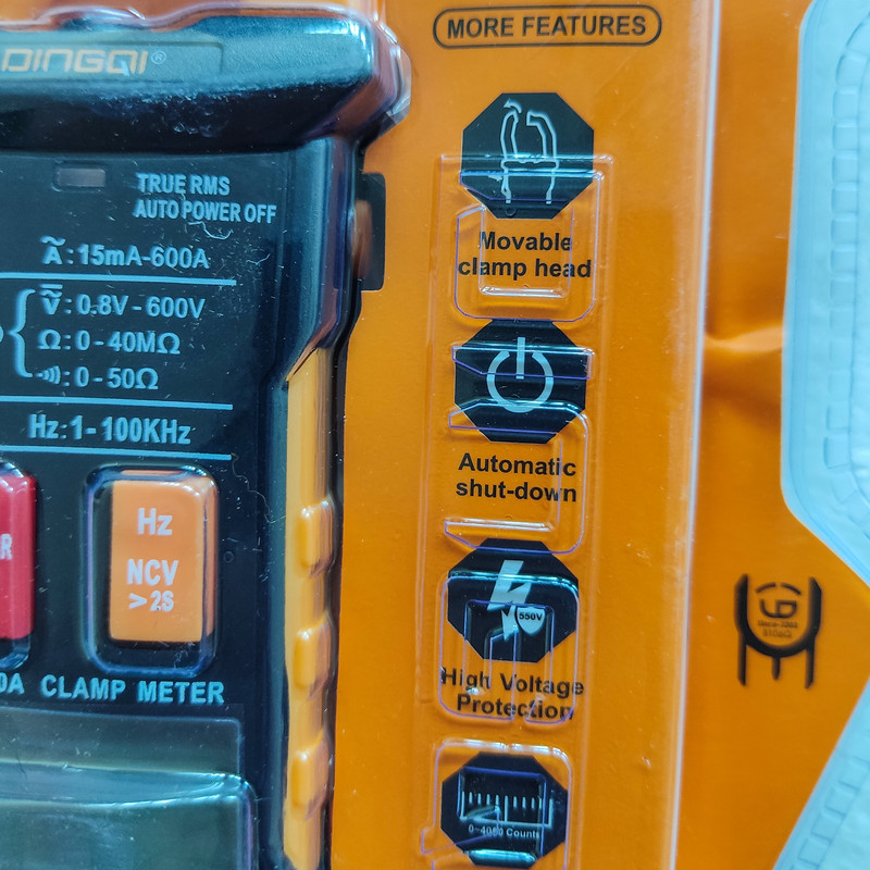 مولتی متر کلمپی دینگشی مدل ART : 500601025