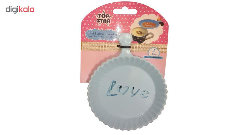 شابلون تزیینی تاپ استار مدل Tatli Suzleme مجموعه 4 عددی