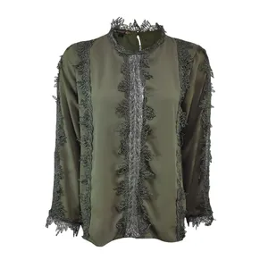 بلوز آستین بلند زنانه مدل گیپور