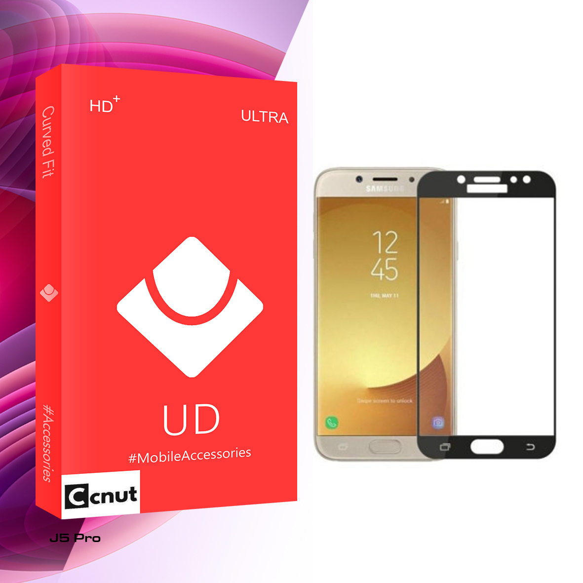 محافظ صفحه نمایش شیشه ای کوکونات مدل UD Glass مناسب برای گوشی موبایل سامسونگ Galaxy J5 Pro