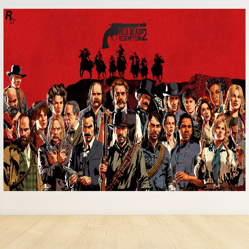 تابلو شاسی مدل کاراکتر های بازی اا red dead redemption کد 1168