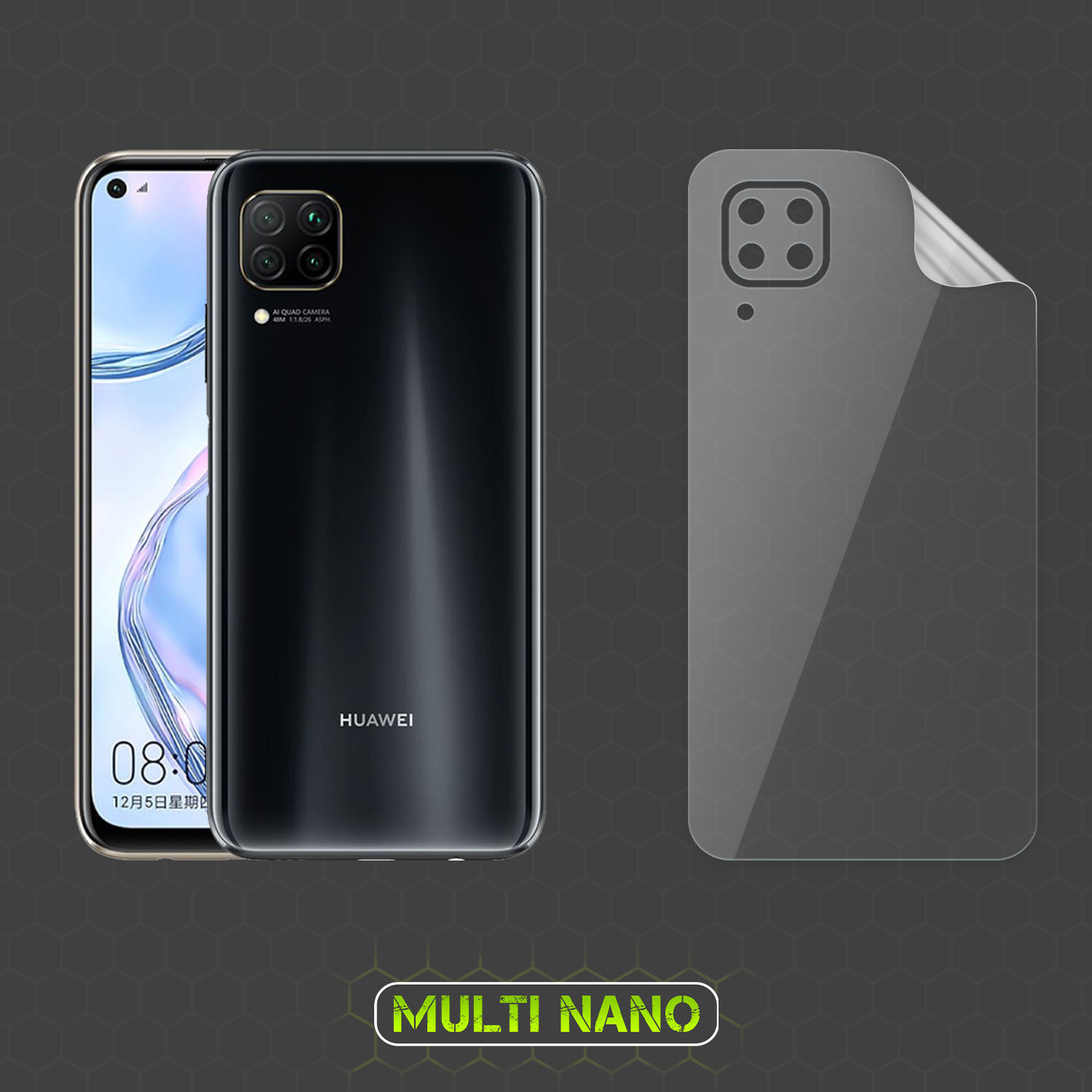 محافظ صفحه نمایش مولتی نانو مدل X-SFT مناسب برای گوشی موبایل هوآوی  Nova 7i به همراه محافظ پشت