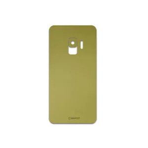 MAHOOT Matte-Gold Cover Sticker for Samsung Galaxy S9