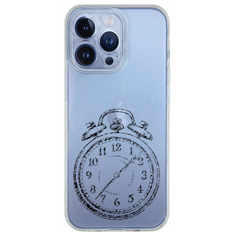 کاور مگافون طرح ساعت مدل C64-B مناسب برای گوشی موبایل اپل iPhone 13 Pro