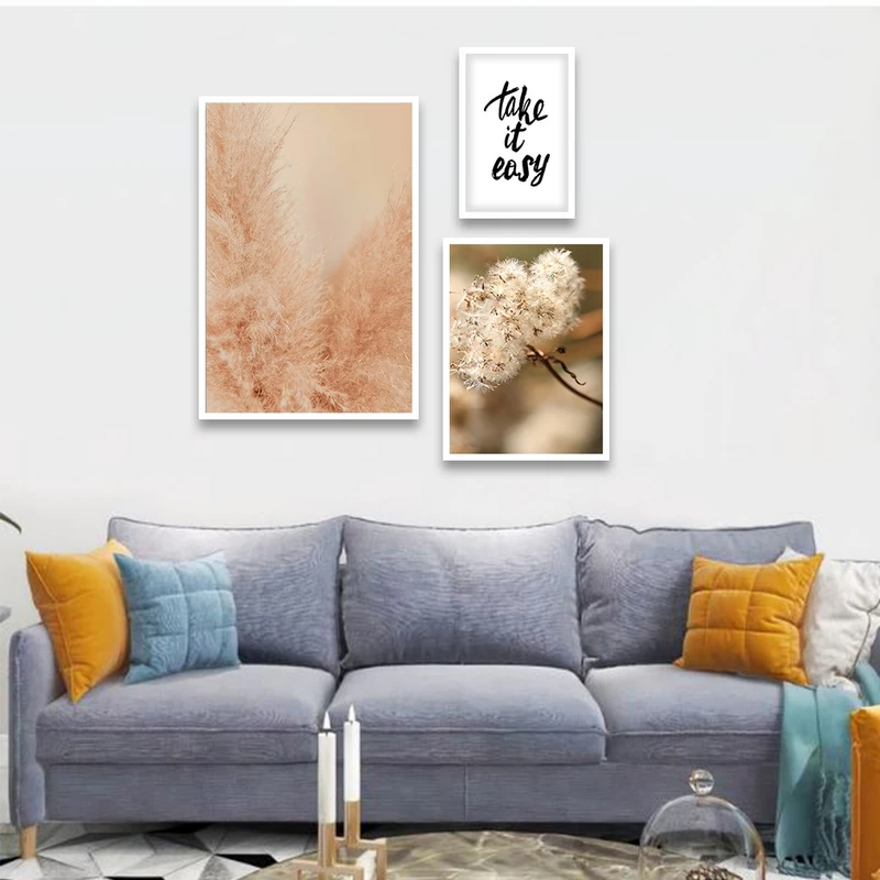 تابلو بکلیت طرح جمله انگیزشی مدل شاین اکلیلی W-818 مجموعه 3 عددی