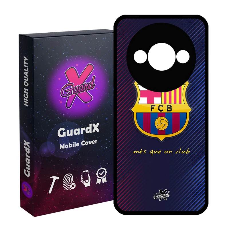 کاور گارد ایکس طرح Barcelona مدل قاب Glass10058 مناسب برای گوشی موبایل شیائومی Redmi A3 4G/ A3X 4G/ Poco C61