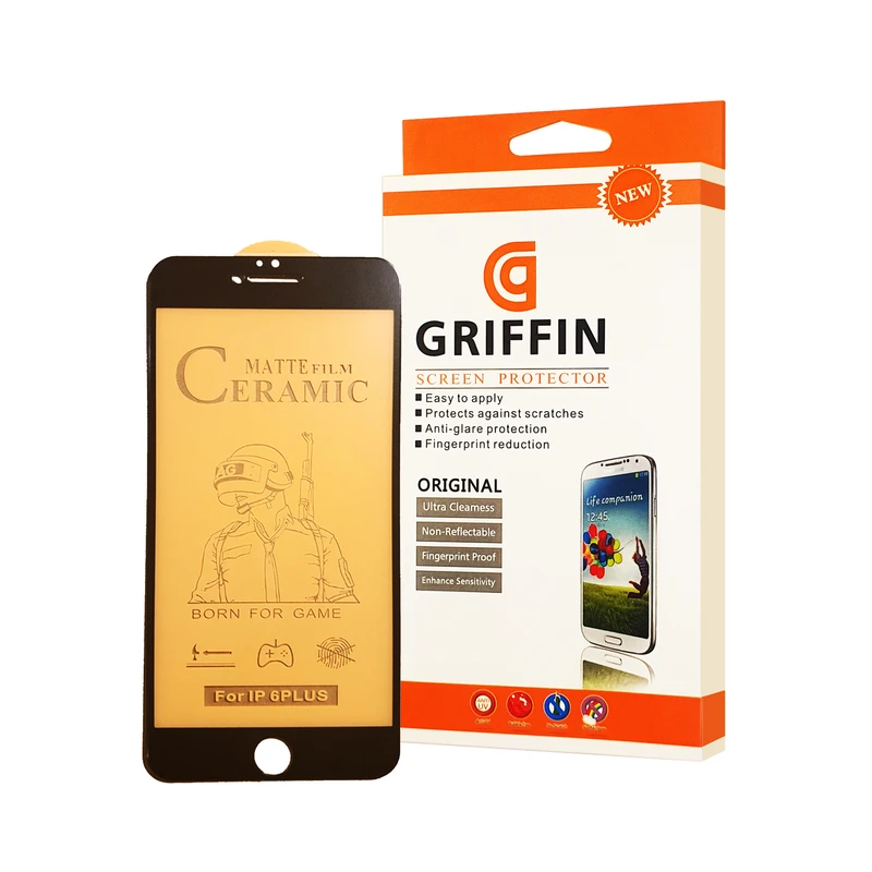 محافظ صفحه نمایش سرامیکی مات گریفین مدل FLCRM GN st مناسب برای گوشی موبایل اپل iPhone 6 Plus