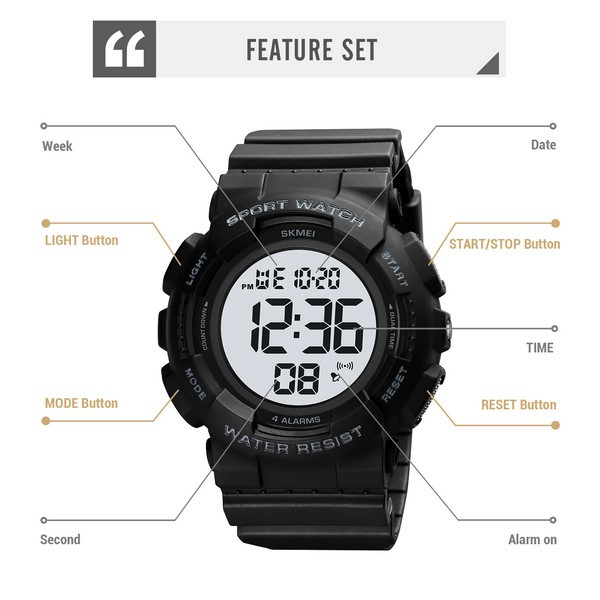ساعت مچی دیجیتال مردانه اسکمی مدل 2081BK ساعت مچی دیجیتال مردانه اسکمی مدل 2081BK