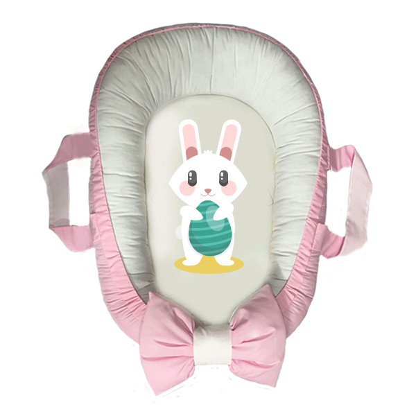 سرویس خواب سه تکه نوزاد مدل گارد محافظ دار طرح خرگوش کد 051