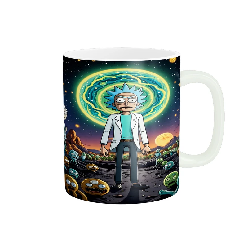 ماگ پادآفرین مدل کارتونی طرح ریک و مورتی کد p9220