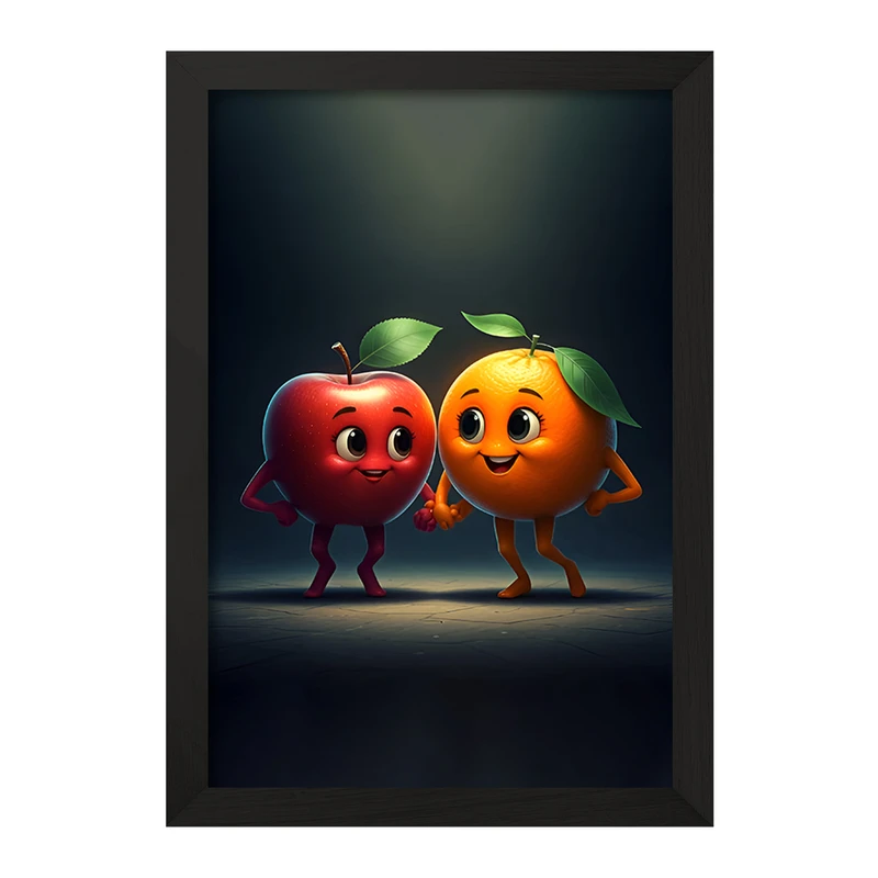 تابلو خندالو مدل سیب و پرتقال کد F11756