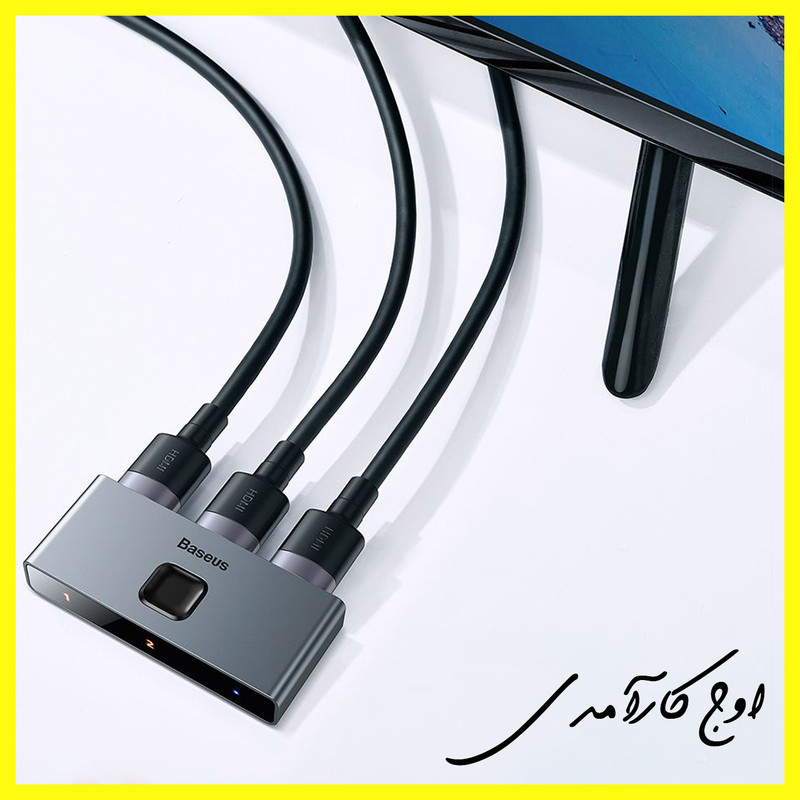 مبدل 1 به 2 HDMI باسئوس مدل CAHUB-BC0G