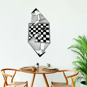 استیکر مدل چوبی شطرنج کد T1040