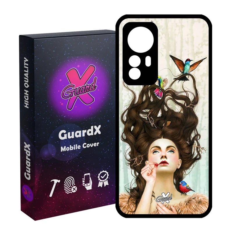 کاور گارد ایکس طرح Girl مدل Glass10290 مناسب برای گوشی موبایل شیائومی Mi 12 Pro/Mi 12S Pro