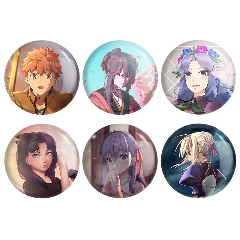 مگنت خندالو طرح انیمه فیت استی نایت Fate Stay Night کد 1402B مجموعه 6 عددی