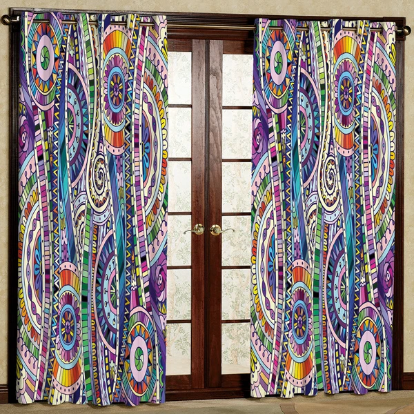 پرده مدل مخمل پانچی کد 6649 سایز 280x140 سانتی متر