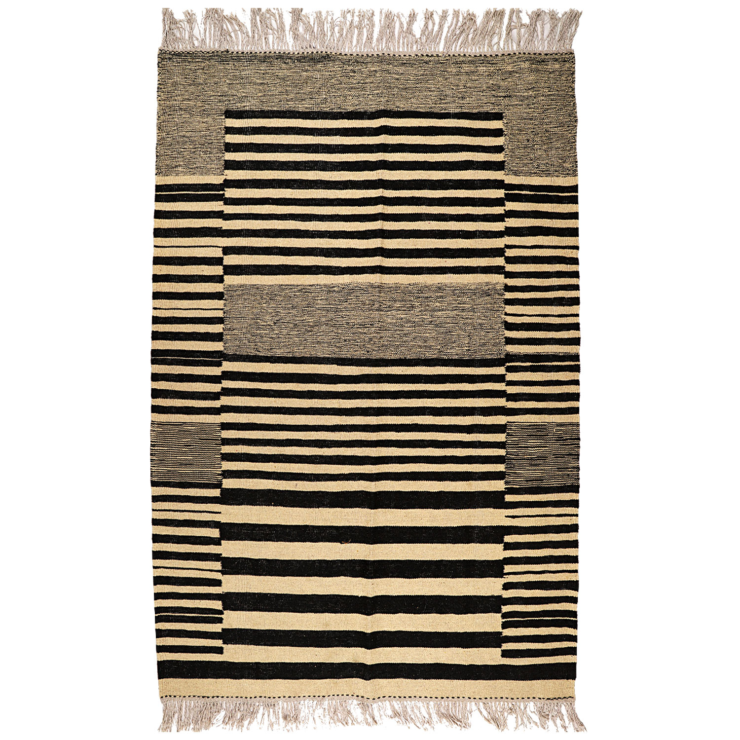 گلیم دستبافت سه و نیم متری مدل دکوراتیو کد A-A14048