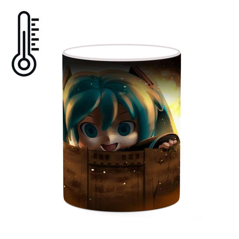 ماگ حرارتی کاکتی مدل انیمه کد mgh21111