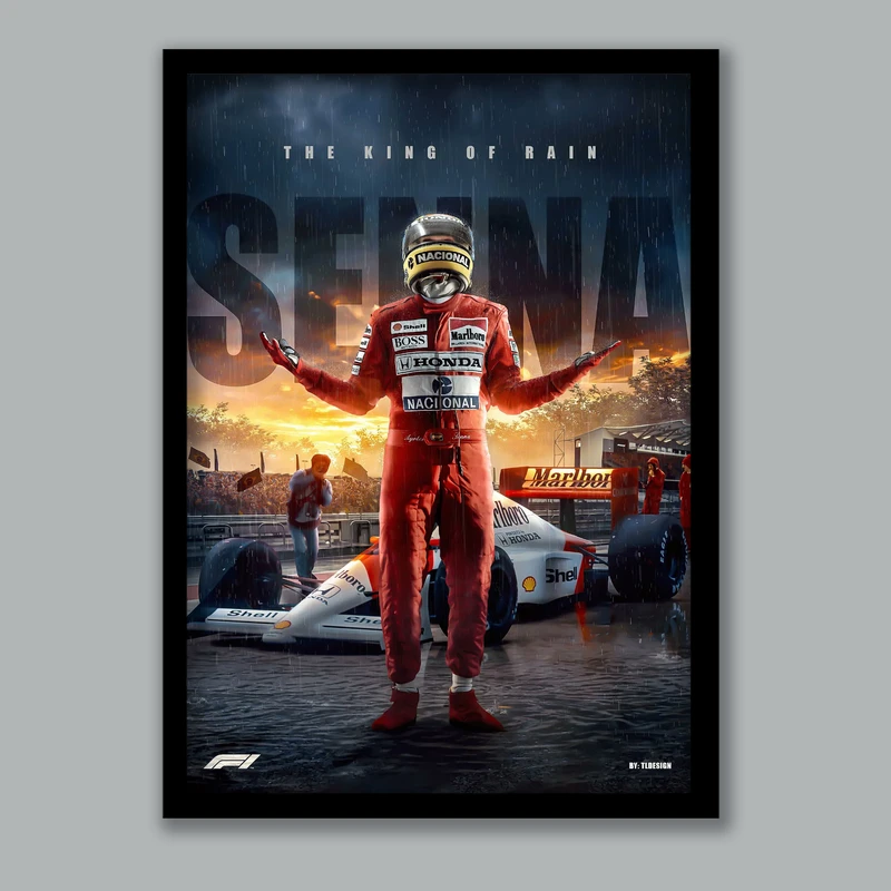 تابلو مدل فرمول یک آیرتون سنا Ayrton Senna کد LA-G10192