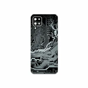 MAHOOT Black-Printed-Circuit-Board Cover Sticker for Samsung Galaxy A12 Nacho