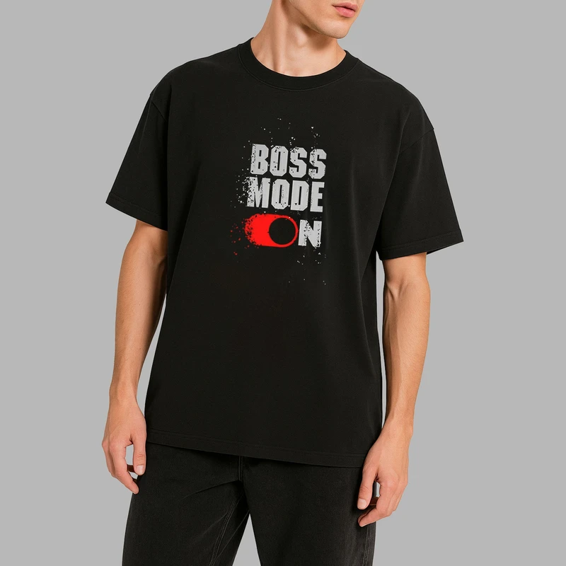 تی شرت آستین کوتاه مردانه پاد آفرین مدل نوشته دار کد DKTMM31