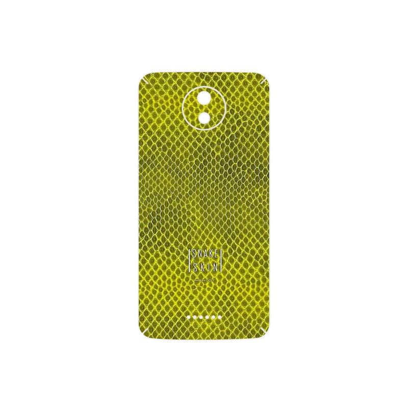 برچسب پوششی ماهوت مدل Yellow Snake Skin مناسب برای گوشی موبایل موتورولا Moto C Plus