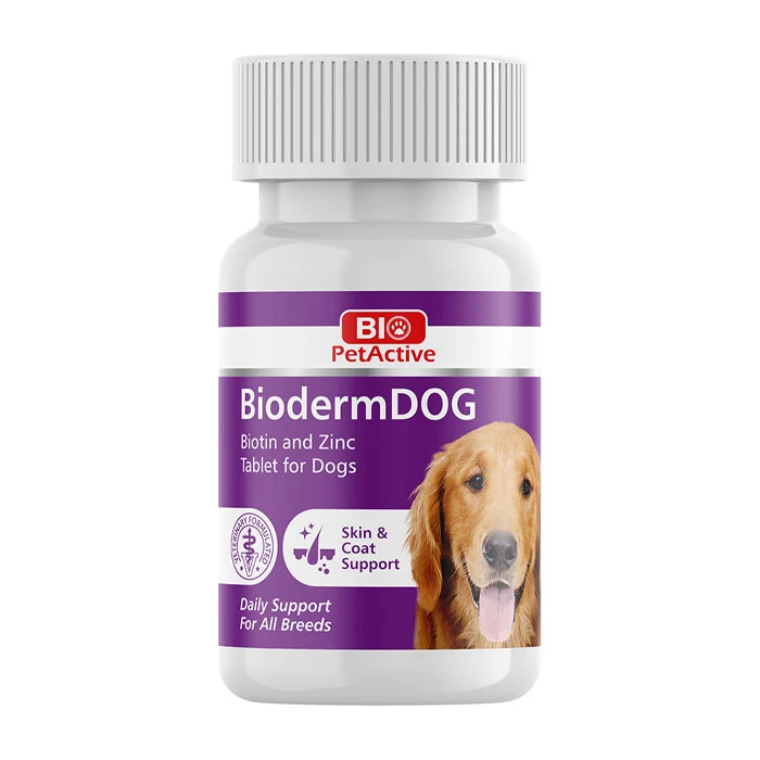 قرص ضد ریزش مو سگ بایوپت اکتیو مدل bioderm بسته 60 عددی