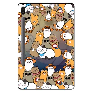 کاور مگافون طرح گربه مدل 7717 مناسب برای تبلت سامسونگ Galaxy Tab S6 10.5 5G 2020 / T866N 