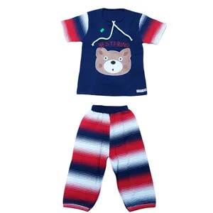 ست تی شرت و شلوارک طرح خرس مدل soi01