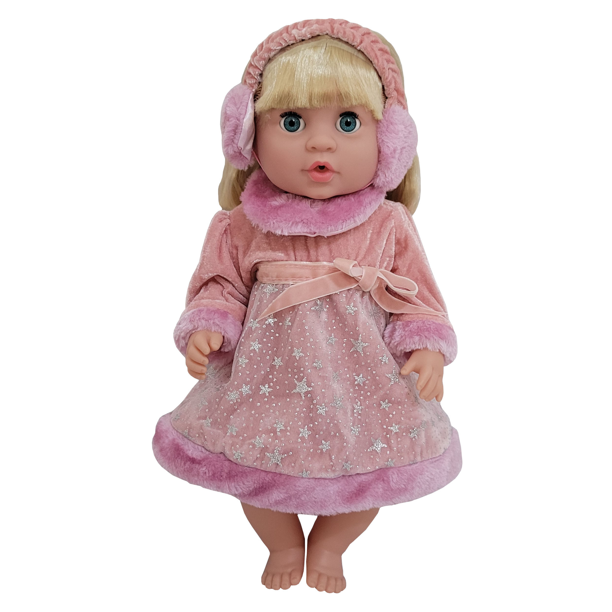 عروسک مدل دختر لباس مخملی کد 32001 ارتفاع 39 سانتی متر عروسک مدل دختر لباس مخملی کد 32001 ارتفاع 39 سانتی متر