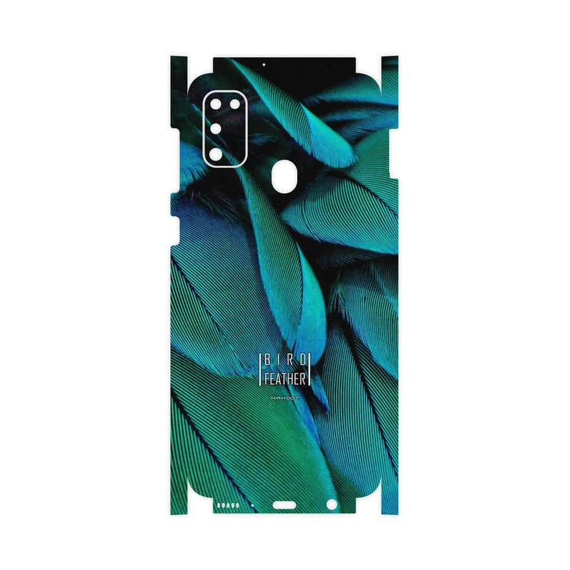 برچسب پوششی ماهوت مدل Green Feather-FullSkin مناسب برای گوشی موبایل سامسونگ Galaxy M30s