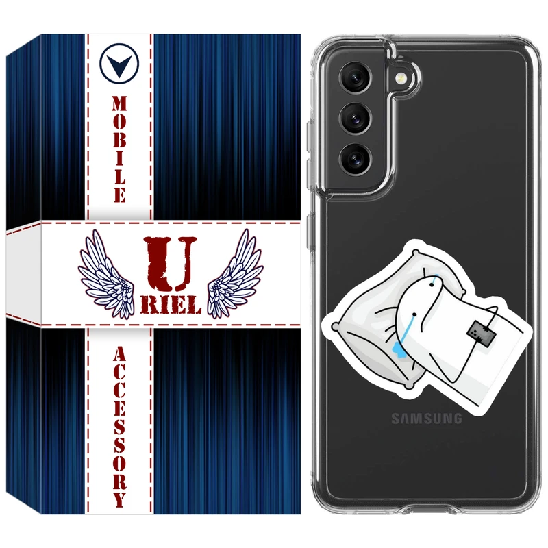 کاور یوریل مدل Clear کد 81 طرح غمگین مناسب برای گوشی موبایل سامسونگ Galaxy S21 FE