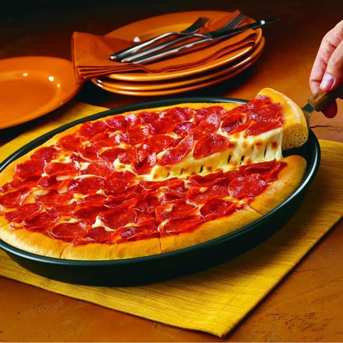 ظرف پخت پیتزا به گز مدل گرد گرانیتی کد 23