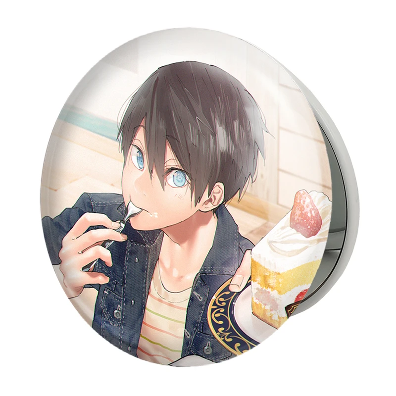 آینه جیبی خندالو طرح هاروکا ناسه انیمه فری تیل Fairy Tail مدل تاشو کد 15606 