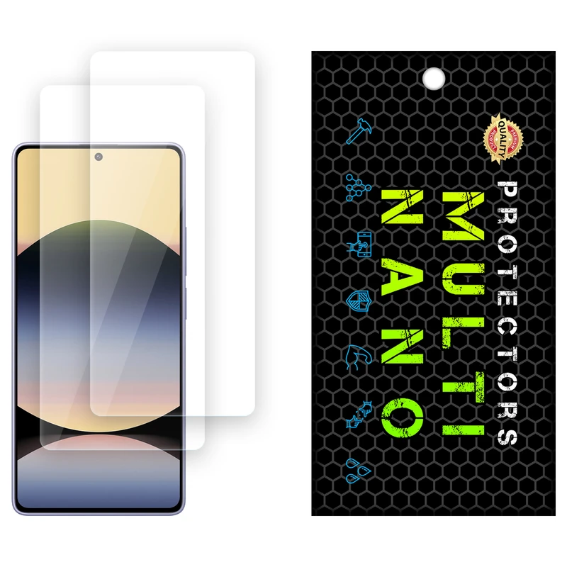 محافظ صفحه نمایش شفاف مولتی نانو مدل X-S2N مناسب برای گوشی موبایل شیائومی Redmi Note 14S بسته دو عددی