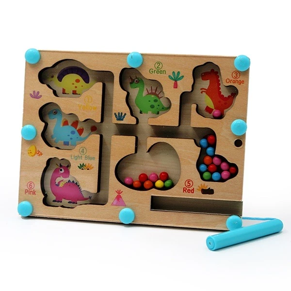 بازی آموزشی باکیدز مدل ماز مگنتی طرح دایناسور کد 26057