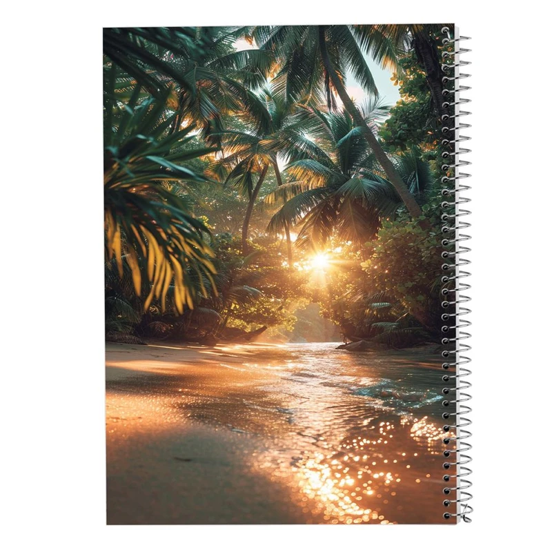 دفتر ژورنال نویسی 50 برگ مدوپد مدل نقطه ای طرح درخت نخل کد DF15192